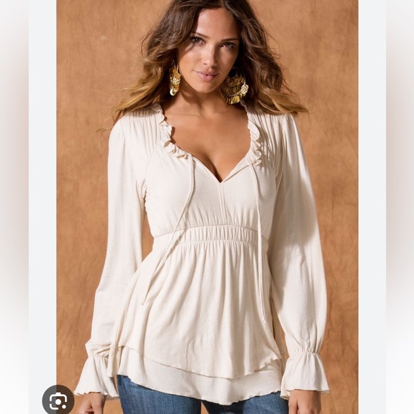 NWT Boston Proper ‘Poet Ruffle’ top - Picture 2 of 9